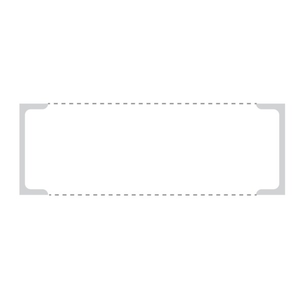 Intravenous Bag Labels, Thermal Double Notched 1-1/2" x 4" White